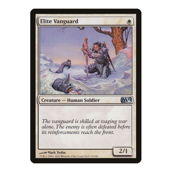 Elite Vanguard (M12) #15 Uncommon (Lightly Played) Magic 2012 (M12) Magic: The Gathering: 2011