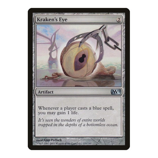 Krakens Eye (M12) #211 Uncommon (Lightly Played) Magic 2012 (M12) Magic: The Gathering: 2011