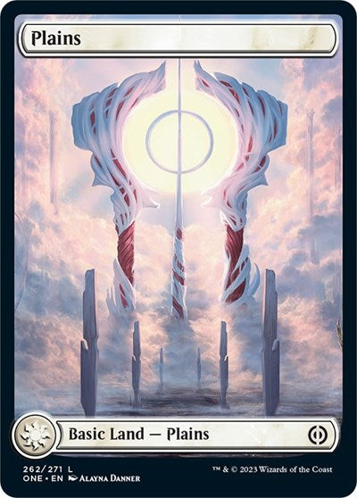 2023 Magic: Phyrexia: All Will Be One (ONE) - Plains 262 Full Art (#262, Land) (Lightly Played)