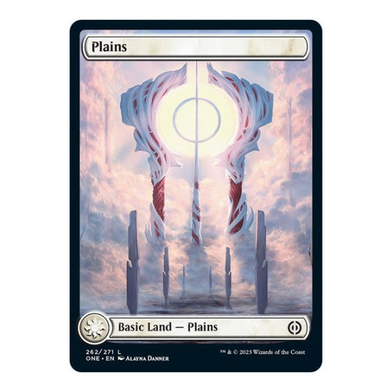 Plains 262 Full Art (ONE) #262 Land Phyrexia: All Will Be One Magic: The Gathering: 2023