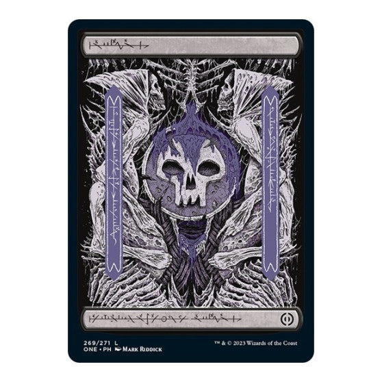 Swamp (269) - Full Art (ONE) #269 Land (Lightly Played) Phyrexia: All Will Be One Magic: The Gathering: 2023