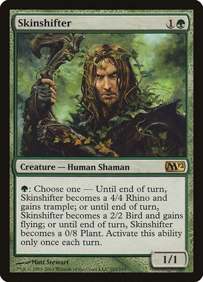 Skinshifter (M12) #195 Rare (Lightly Played) Magic 2012 (M12) Magic: The Gathering: 2011