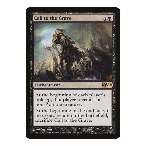 Call to the Grave (M12) #85 Rare (Moderately Played) Magic 2012 (M12) Magic: The Gathering: 2011