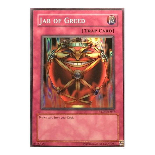 Jar of Greed (LON-EN) #LON-EN047 Super Rare Labyrinth of Nightmare (Worldwide English) YuGiOh: 2003