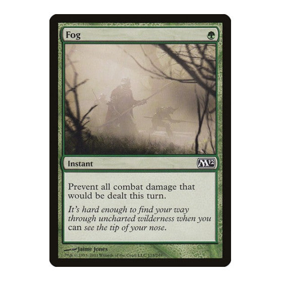 Fog (M12) #173 Common (Moderately Played) Magic 2012 (M12) Magic: The Gathering: 2011