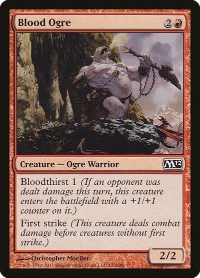 Blood Ogre (M12) #122 Common (Moderately Played) Magic 2012 (M12) Magic: The Gathering: 2011