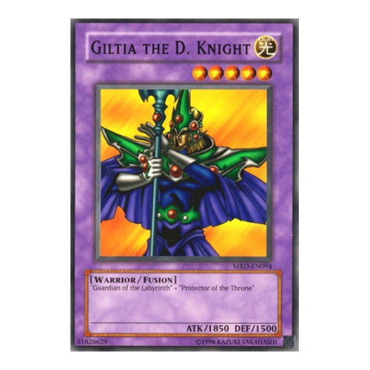 Giltia the D. Knight (MRD-EN) #MRD-EN094 Common (Unlimited Near Mint) Metal Raiders (Worldwide English) YuGiOh: 2004