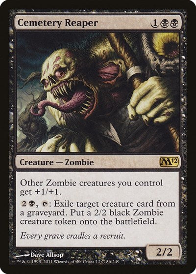 Cemetery Reaper (M12) #86 Rare (Moderately Played) Magic 2012 (M12) Magic: The Gathering: 2011