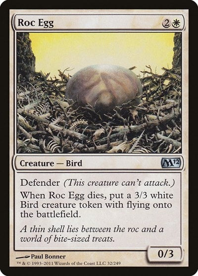 Roc Egg (M12) #32 Uncommon Magic 2012 (M12) Magic: The Gathering: 2011