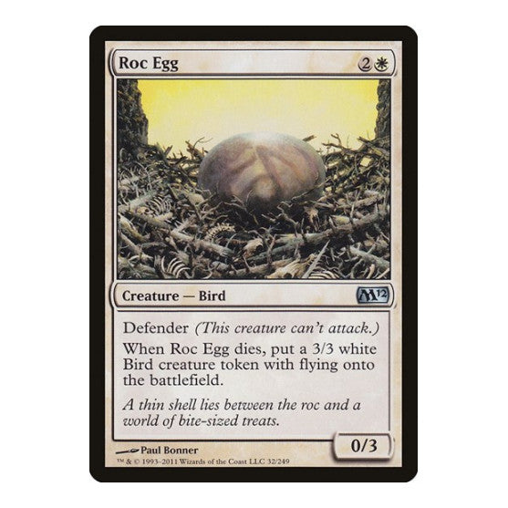 Roc Egg (M12) #32 Uncommon Magic 2012 (M12) Magic: The Gathering: 2011