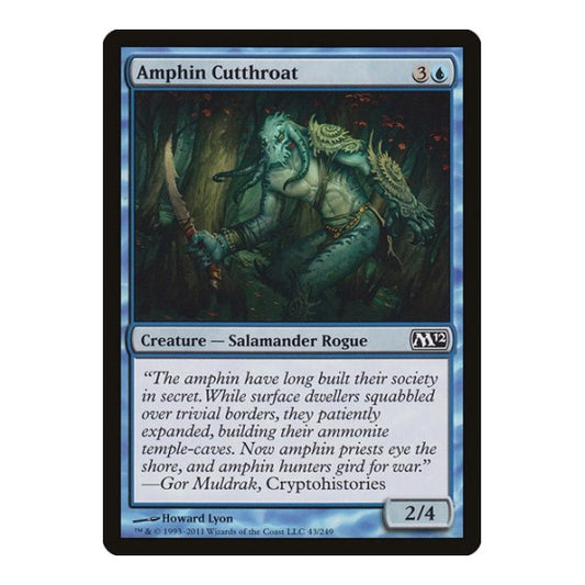 Amphin Cutthroat (M12) #43 Common Magic 2012 (M12) Magic: The Gathering: 2011