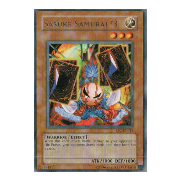Sasuke Samurai #3 (IOC-EN) #IOC-EN011 Rare (Unlimited Near Mint) Invasion of Chaos (Worldwide English) YuGiOh: 2007