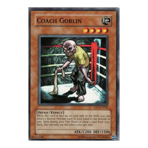 Coach Goblin (IOC-EN) #IOC-EN015 Common (Unlimited Near Mint) Invasion of Chaos (Worldwide English) YuGiOh: 2007