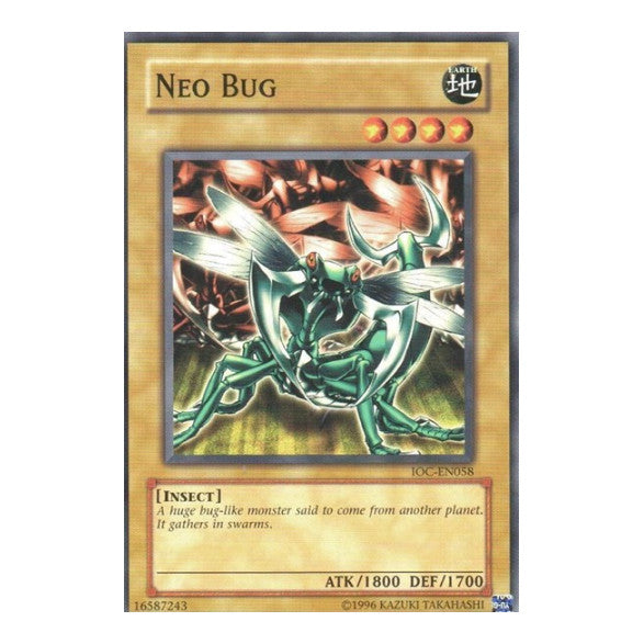 Neo Bug (IOC-EN) #IOC-EN058 Common (Unlimited Lightly Played) Invasion of Chaos (Worldwide English) YuGiOh: 2007
