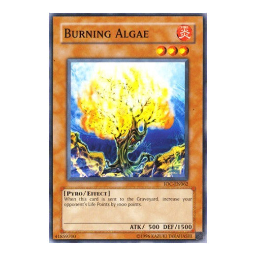 Burning Algae (IOC-EN) #IOC-EN062 Common (Unlimited Near Mint) Invasion of Chaos (Worldwide English) YuGiOh: 2007