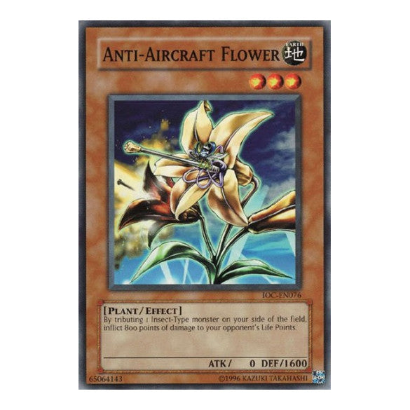 Anti-Aircraft Flower (IOC-EN) #IOC-EN076 Common (Unlimited Near Mint) Invasion of Chaos (Worldwide English) YuGiOh: 2007