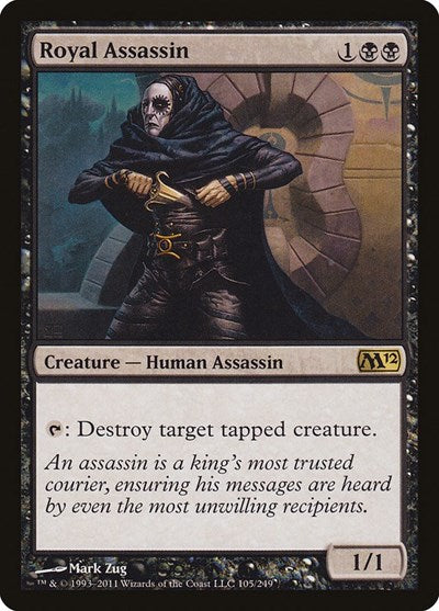 Royal Assassin (M12) #105 Rare (Lightly Played) Magic 2012 (M12) Magic: The Gathering: 2011