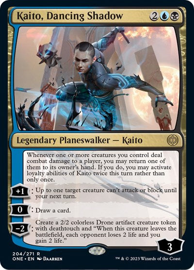 Kaito Dancing Shadow (ONE) #204 Rare (Lightly Played) Phyrexia: All Will Be One Magic: The Gathering: 2023