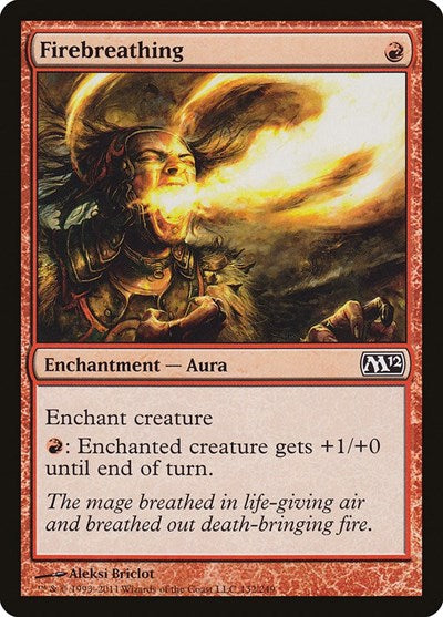 Firebreathing (M12) #132 Common (Lightly Played) Magic 2012 (M12) Magic: 2011