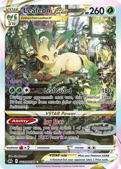 Leafeon VSTAR (CRZ:GG) #GG35/GG70 Ultra Rare (Holofoil Near Mint) SWSH: Crown Zenith: Galarian Gallery Pokemon: 2023