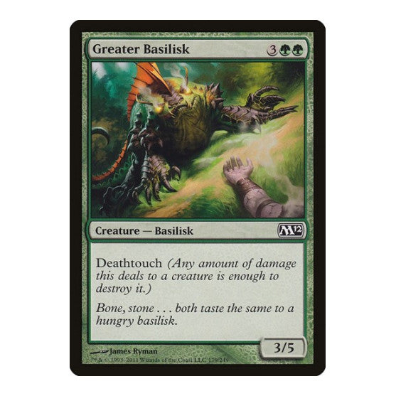 Greater Basilisk (M12) #179 Common (Lightly Played) Magic 2012 (M12) Magic: The Gathering: 2011