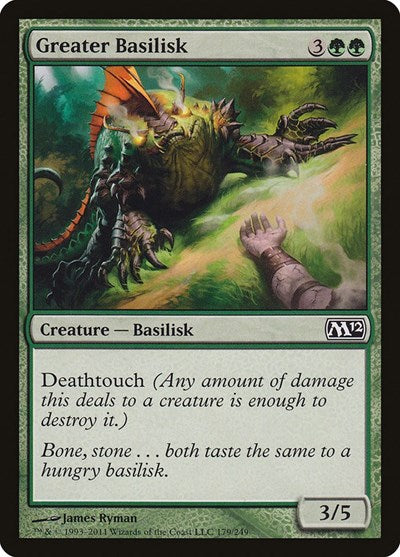 Greater Basilisk (M12) #179 Common (Lightly Played) Magic 2012 (M12) Magic: 2011