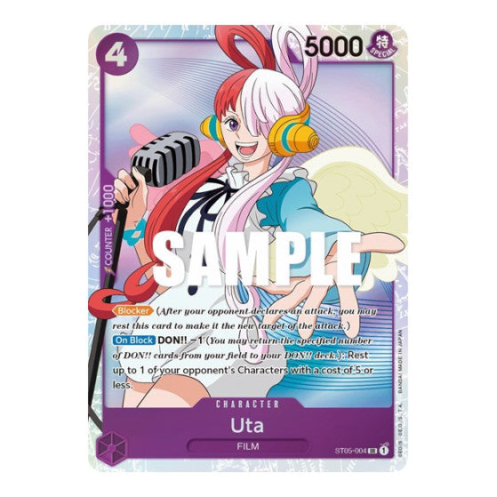 Uta (ST-05) #ST05-004 Super Rare (Foil Lightly Played) ST-05: Starter Deck 5 Film Edition One Piece Card Game: 2023