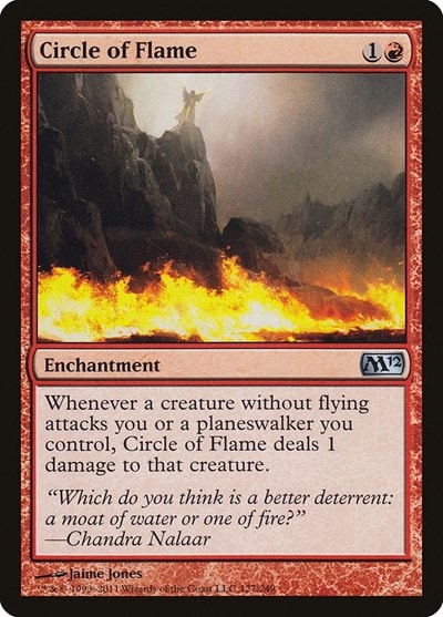 Circle of Flame (M12) #127 Uncommon Magic 2012 (M12) Magic: The Gathering: 2011