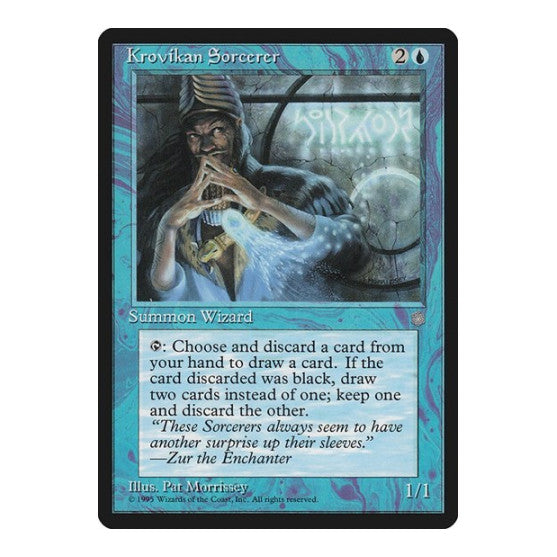 Krovikan Sorcerer (ICE) #81 Common Ice Age Magic: The Gathering: 1995