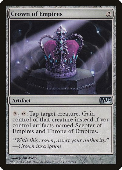 Crown of Empires (M12) #203 Uncommon (Lightly Played) Magic 2012 (M12) Magic: The Gathering: 2011
