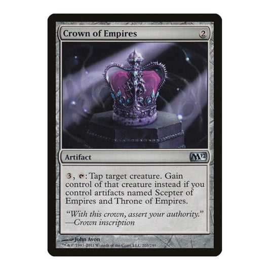 Crown of Empires (M12) #203 Uncommon (Lightly Played) Magic 2012 (M12) Magic: The Gathering: 2011