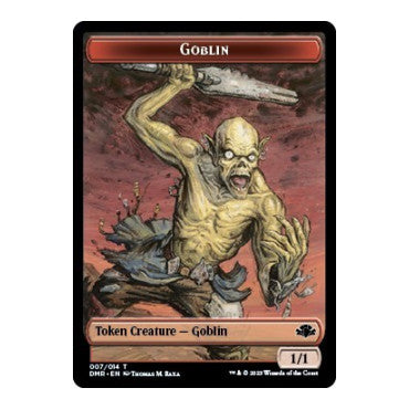 Goblin // Sheep Double-Sided Token (DMR) #7 // 12 T (Foil Near Mint) Dominaria Remastered Magic: The Gathering: 2023