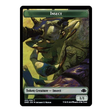 Insect // Bird Double-Sided Token (DMR) #10 // 1 T (Foil Near Mint) Dominaria Remastered Magic: The Gathering: 2023