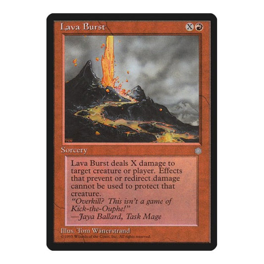 Lava Burst (ICE) #198 Common (Damaged) Ice Age Magic: The Gathering: 1995