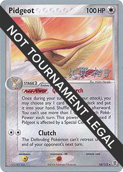 Pidgeot - 2006 (Hiroki Yano) (WCD) #10/112 Rare (Lightly Played) World Championship Decks Pokemon: 2018