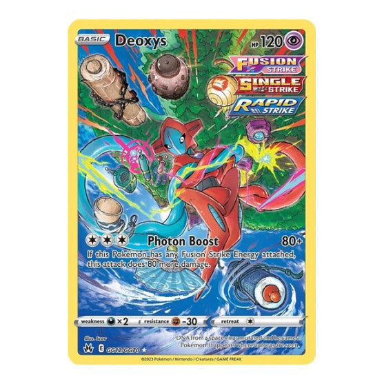 Deoxys (CRZ:GG) #GG12/GG70 Ultra Rare (Holofoil Heavily Played) SWSH: Crown Zenith: Galarian Gallery Pokemon: 2023