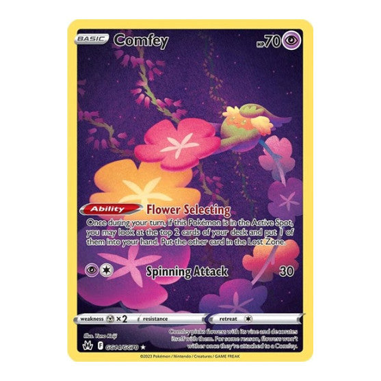 Comfey (CRZ:GG) #GG14/GG70 Ultra Rare (Holofoil Near Mint) SWSH: Crown Zenith: Galarian Gallery Pokemon: 2023