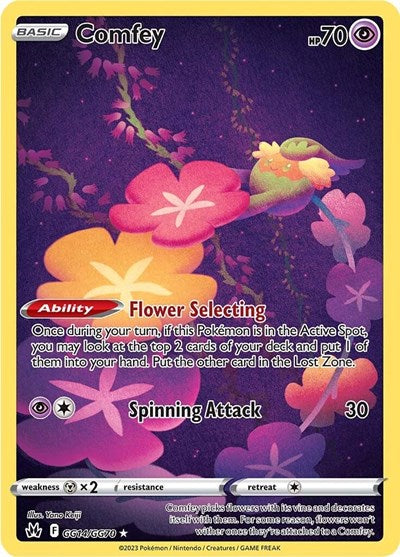 Comfey (CRZ:GG) #GG14/GG70 Ultra Rare (Holofoil Near Mint) SWSH: Crown Zenith: Galarian Gallery Pokemon: 2023