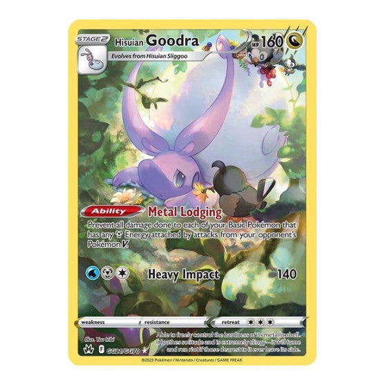 Hisuian Goodra (CRZ:GG) #GG21/GG70 Ultra Rare (Holofoil Near Mint) SWSH: Crown Zenith: Galarian Gallery Pokemon: 2023