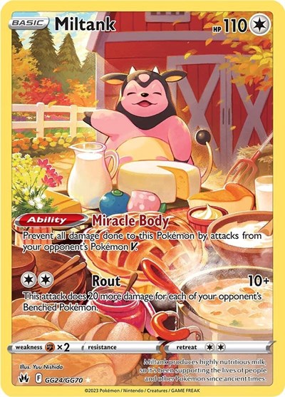 Miltank (CRZ:GG) #GG24/GG70 Ultra Rare (Holofoil Near Mint) SWSH: Crown Zenith: Galarian Gallery Pokemon: 2023