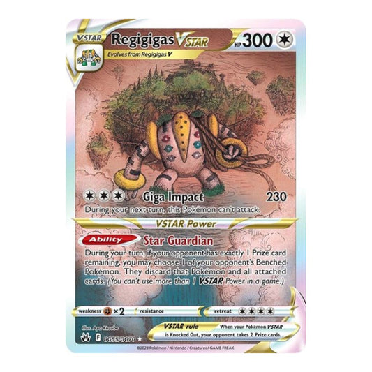 Regigigas VSTAR (CRZ:GG) #GG55/GG70 Ultra Rare (Holofoil Near Mint) SWSH: Crown Zenith: Galarian Gallery Pokemon: 2023