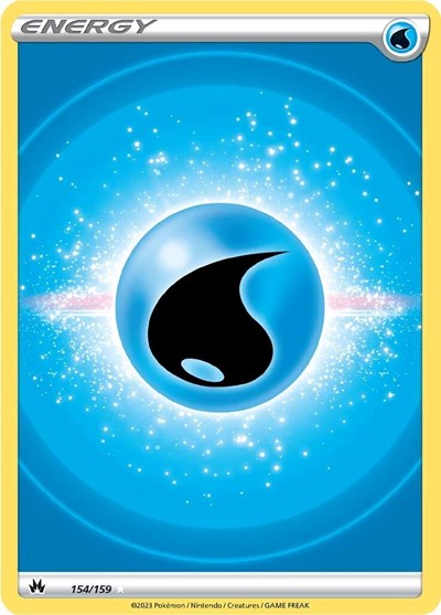 Water Energy Texture Full Art (CRZ) #154/159 Ultra Rare (Holofoil Near Mint) SWSH: Crown Zenith Pokemon: 2023