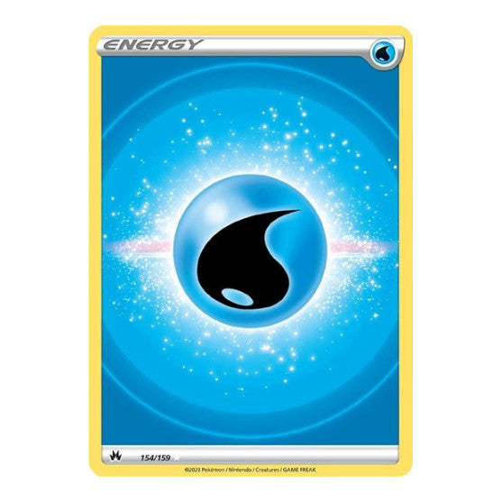 Water Energy Texture Full Art (CRZ) #154/159 Ultra Rare (Holofoil Near Mint) SWSH: Crown Zenith Pokemon: 2023