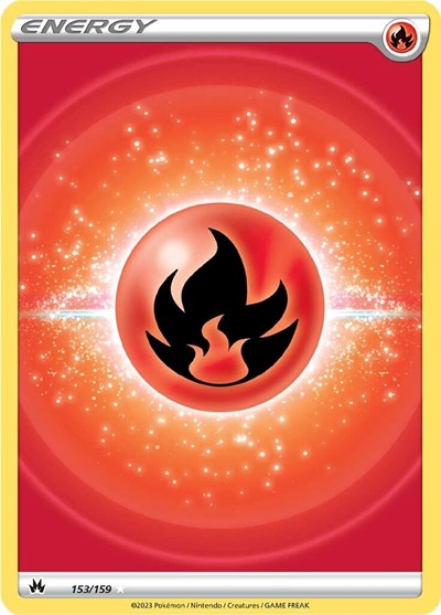 Fire Energy Texture Full Art (CRZ) #153/159 Ultra Rare (Holofoil Near Mint) SWSH: Crown Zenith Pokemon: 2023