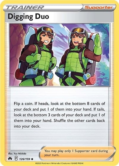 Digging Duo (CRZ) #126/159 Uncommon (Moderately Played) SWSH: Crown Zenith Pokemon: 2023