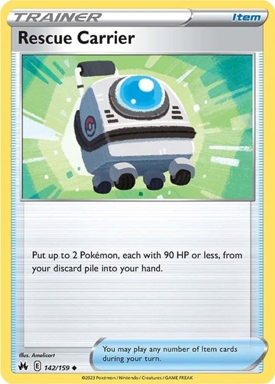 Rescue Carrier (CRZ) #142/159 Uncommon (Moderately Played) SWSH: Crown Zenith Pokemon: 2023