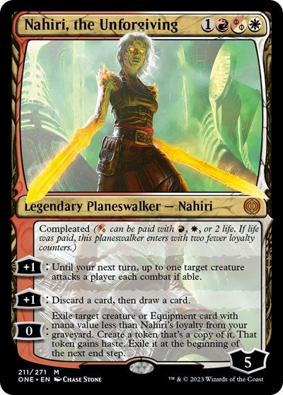 Nahiri the Unforgiving (ONE) #211 Mythic Rare (Lightly Played) Phyrexia: All Will Be One Magic: The Gathering: 2023