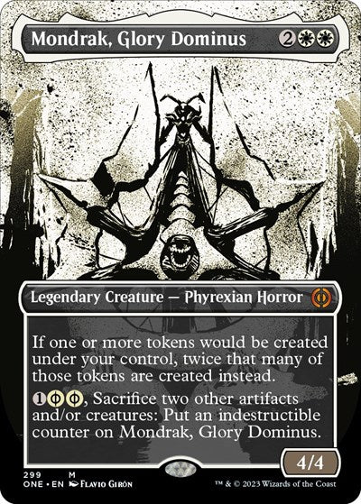 Mondrak Glory Dominus Showcase (ONE) #299 Mythic Rare (Foil Near Mint) Phyrexia: All Will Be One Magic: The Gathering: 2023