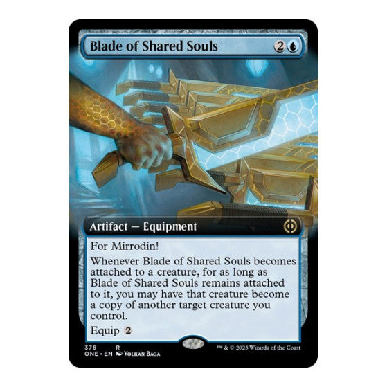 Blade of Shared Souls (Extended Art) (ONE) #378 Rare (Lightly Played) Phyrexia: All Will Be One Magic: The Gathering: 2023