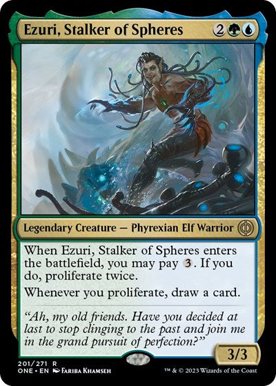 Ezuri Stalker of Spheres (ONE) #201 Rare (Lightly Played) Phyrexia: All Will Be One Magic: The Gathering: 2023